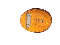 Leather Factory Metal and Leather 82035 Joe Armadillo Belt Buckle