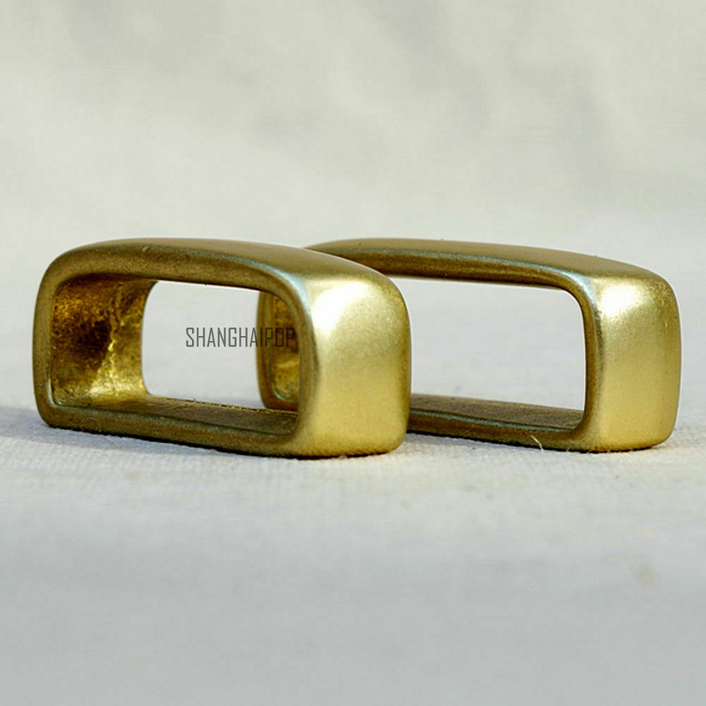 2 X Stainless Steel Silver Brass Loop Ring Leather Craft Belt Replacement 35mm