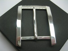 STERLING SILVER 925 BUCKLE AVAILABLE FOR 1&Prime; 1-1/8&Prime; 1-1/4&Prime; 1-3/8&Prime; 1-1/2&Prime; BELTS