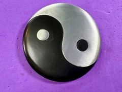Yin Yang Symbol Chinese Philosophy Duality New Grey & Black Color Belt Buckle