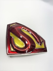 Superman Belt Buckle Mens Red Yellow Logo Shield Emblem Metal DC Comics / CPGA