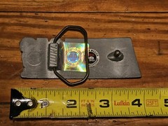 Vintage Illinois Fighting Illini Football Belt Buckle New old Stock