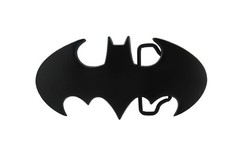 Batman belt buckle Halloween Costume DIE CUT JET BLACK DC Comics Men AUTHENTIC