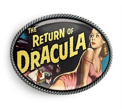 Dracula Belt Buckle – Horror Monster Poster Art Handmade Buckle – 613