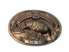 Bass Society Anglers Sportsman 1993 Belt Buckle
