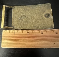 Vintage brass eagle belt buckle