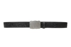 SILKSEA Men&rsquo;s Leather Belt Western Cowboy Large(40&Prime;-44&Prime;), Black