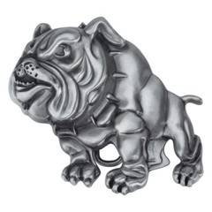 Bulldog Belt Buckle Western Cowboy Native American Motorcyclist (BDG-02)