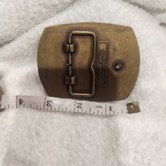 Belt Buckle Brass Tone Hammer Vintage 1996 Handyman Club of America Life Member