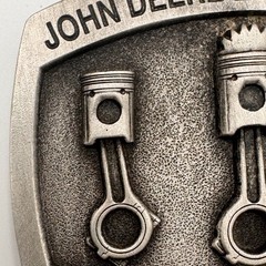 John Deere Engine Parts Belt Buckle 1996 Spec Cast Limited Edition 1751/2000 USA