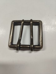 Men Retro Brass Double Tongue Pin Prong DIY Metal Belt Buckle Fits 40MM Straps