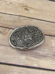 Vintage Avon Horse Saddle Silvertone Metal Belt Buckle 2 1/4&Prime; X 3&Prime;