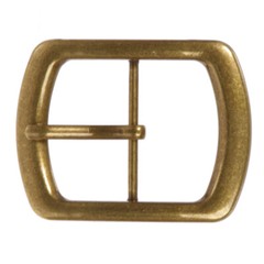 1 3/4&Prime; (44 mm) Nickel Free Center Bar Single Prong Oval Belt Buckle