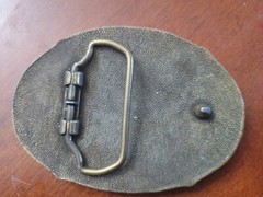 Vintage Bronze Crown Royal Belt Buckle