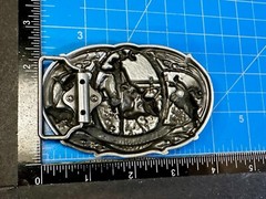 Championship Rodeo Bull Riding Rider Champion Trophy Award Cowboy Belt Buckle