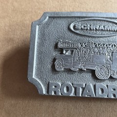 CD HIT – Schramm Rotadrill Metal Belt Buckle 3.25&Prime; x 2.25&Prime;