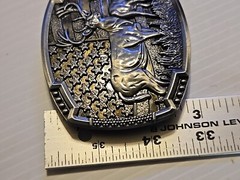 DEER HUNTING BUCK HUNTER / AMERICAN FLAG Metal Belt Buckle