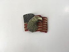 American Flag Belt Buckle with Bald Eagle Belt Buckles USA Mens Belt Buckles