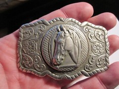 VINTAGE HORSE THEME BELT BUCKLE – GW15