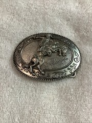 The Broncho Buster Belt Buckle Frederic Remington Art Museum Bronco Collectible