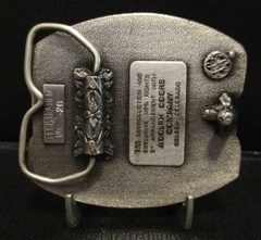 Adolph Coors Beer National Western Stock Show Belt Buckle Draft Horse Pull Show