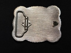 Western 4×3 Hooey Red Silver Cowboy Belt Buckle for 2 » Belt Hebilla Vaquero