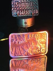 Little Cottonwood Canyon Topographic Belt Buckle | Hand Poured Bronze | 3D Map
