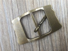 Solid Brass Men&rsquo;s Engraved Vintage Pin Buckle Belt Buckle Fits 1.5 Inch Belts；