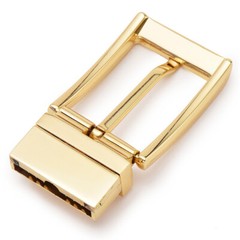 Men Reversible Belt Head Rotary Pin Buckle Alloy Metal Belt Buckle Single Prong
