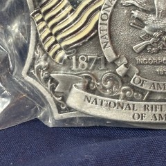 1996 NRA 125 Years Belt Buckle Western Style Numbered 950597 Factory Sealed