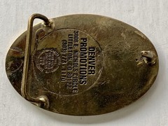 Denver International Safety Team Brass Belt Buckle 1994