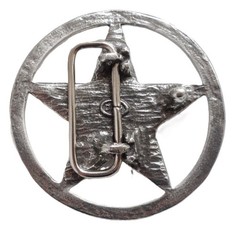 Pentagram Freemasonry Masonic Pewter Belt Buckle – Hand Made in the UK