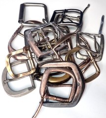 Lot of 17 Vintage Belt Buckles Mixed Sizes Finishes Brass Steel Levi&rsquo;s Prym Leat