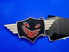DISTURBED Creepy Face American Heavy Metal Band Logo 2009 Bravado Belt Buckle