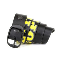 Milwaukee Leather MP7112 Men&rsquo;s We The People Black Genuine Leather Belt Buckle