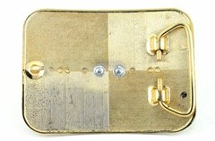 40×30 Oval Lapis Cab Cabochon Gem Gold Color Southwest Western Belt Buckle PBB6