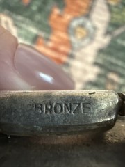 VINTAGE HICKOK PLATE BUCKLE Bronze