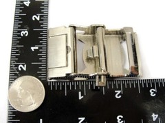 Cam Belt Buckle Casual Silver Tone