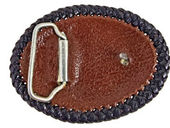 RING LIZARD SKIN Belt Buckle LARGE NEW Authentic Handmade Western Cowboy