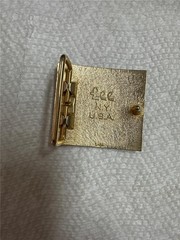 Vintage Lee Jeans M Initial Belt Buckle