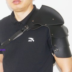 Battle Knight Armor Pauldrons Cape Belt PU Chest Harness Shoulder Guards Gift