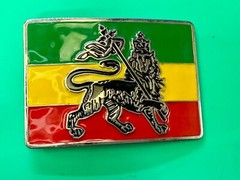 Rastafarian Lion Judah Flag Reggae Rasta African Jamaican Reggae Belt Buckle