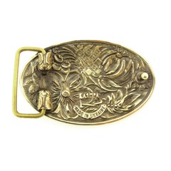 Belt buckle “Petrykivka””, Ornamental belt buckle, Ukrainian belt buckle