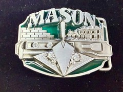 MASON Masonry Brick Laying Construction Work Tools Job Series Belt Buckle