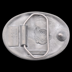 End of The Trail Motif Horseback Native American Belt Buckle