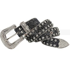 Men Women Rhinestone Belt Western Cowgirl Cowboy Crystal Diamond Studded Belts
