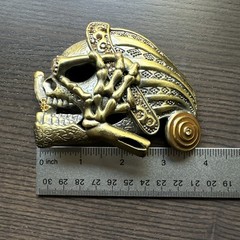 Halloween Skeleton Belt Buckle Gothic Grunge Emo Punk Unisex READ Buckle Only