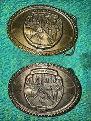 2 Heart of Zachary Cape Canaveral Energy Center Award Brass Tone Belt Buckle.