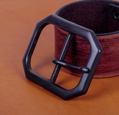 SOLID BLACK RECTANGULAR CENTER BAR BELT BUCKLE REPLACEMENT FITS 1-1/2&Prime; BELTS