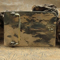 Sterling Silver Overlay Bear Claw Design Belt Buckle+